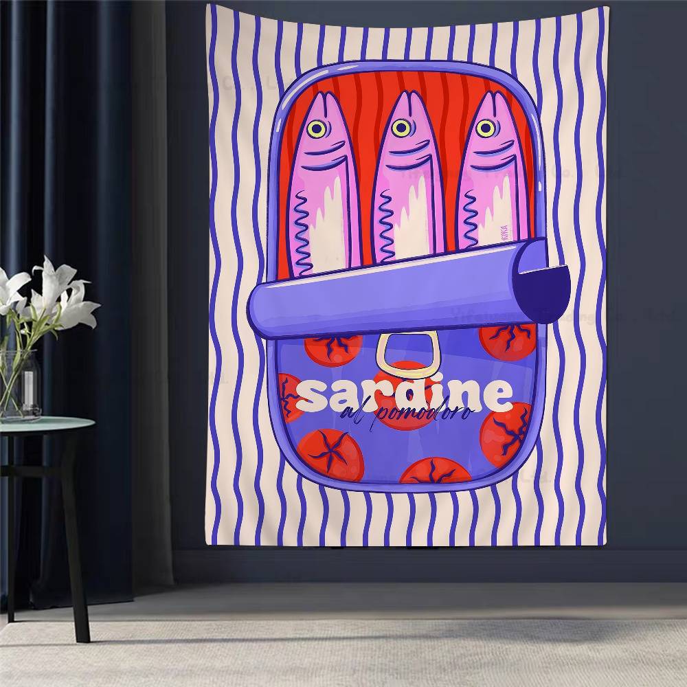 Colorful Sardines Canned Fish Sea Animal Anime Tapestry Art Science Fiction Room Home Decor Wall Art Decor 74x94cm(29x37in)
Colorful Sardines Canned Fish Sea Animal Anime Tapestry Art Science Fiction Room Home Decor Wall Art Decor 74x94cm(29x37in)
