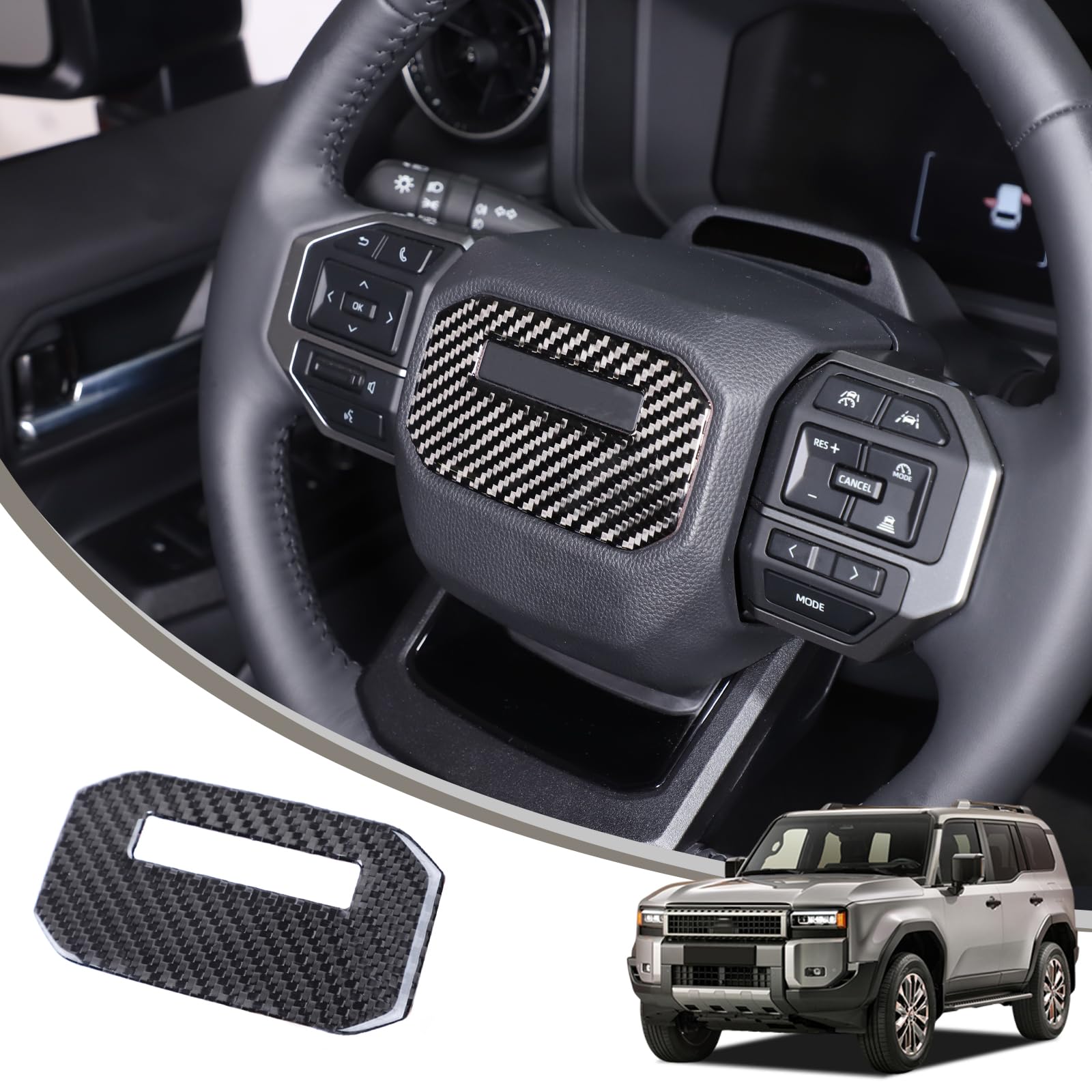 METYOUCAR Toyota Land Cruiser 250 Land Cruiser 250 Специальная наклейка с логотипом рулевого управления Панель из углеродного волокна Детали салона Тип пасты Легко
METYOUCAR Toyota Land Cruiser 250 Land Cruiser 250 Специальная наклейка с логотипом рулевого управления Панель из углеродного волокна Детали салона Тип пасты Легко