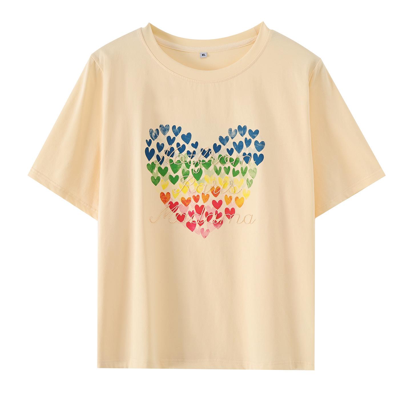 Plus Size Heart Print Loose T-shirt - New Summer 2026, Covers Flaws & Reduces Age XL (65-75kg) жовтий
Plus Size Heart Print Loose T-shirt - New Summer 2026, Covers Flaws & Reduces Age XL (65-75kg) жовтий
