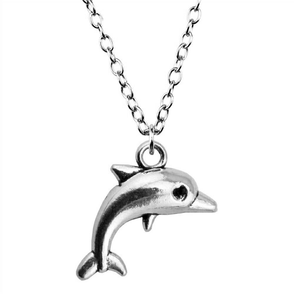 Mermaid Charm Necklace Dolphin Fantasy Ocean Siren Pendant Beach Vacation Jewelry 43cm Chain A10-1pcs-18x11mm
Mermaid Charm Necklace Dolphin Fantasy Ocean Siren Pendant Beach Vacation Jewelry 43cm Chain A10-1pcs-18x11mm