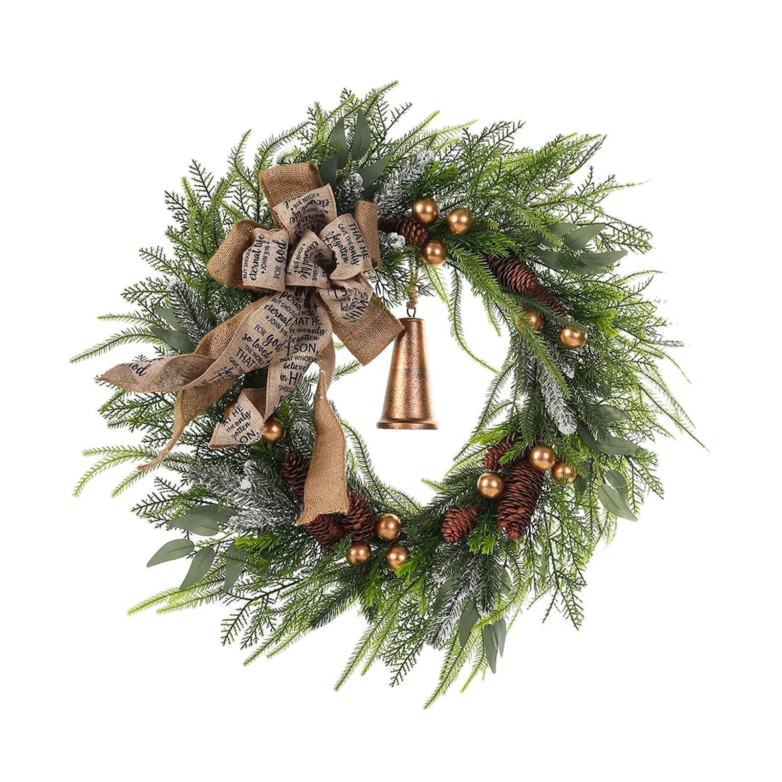 Christmas Pinecone Bell Wreath Christmas Door Hanging Wreath Christmas Day Decoration зелёный
Christmas Pinecone Bell Wreath Christmas Door Hanging Wreath Christmas Day Decoration зелёный