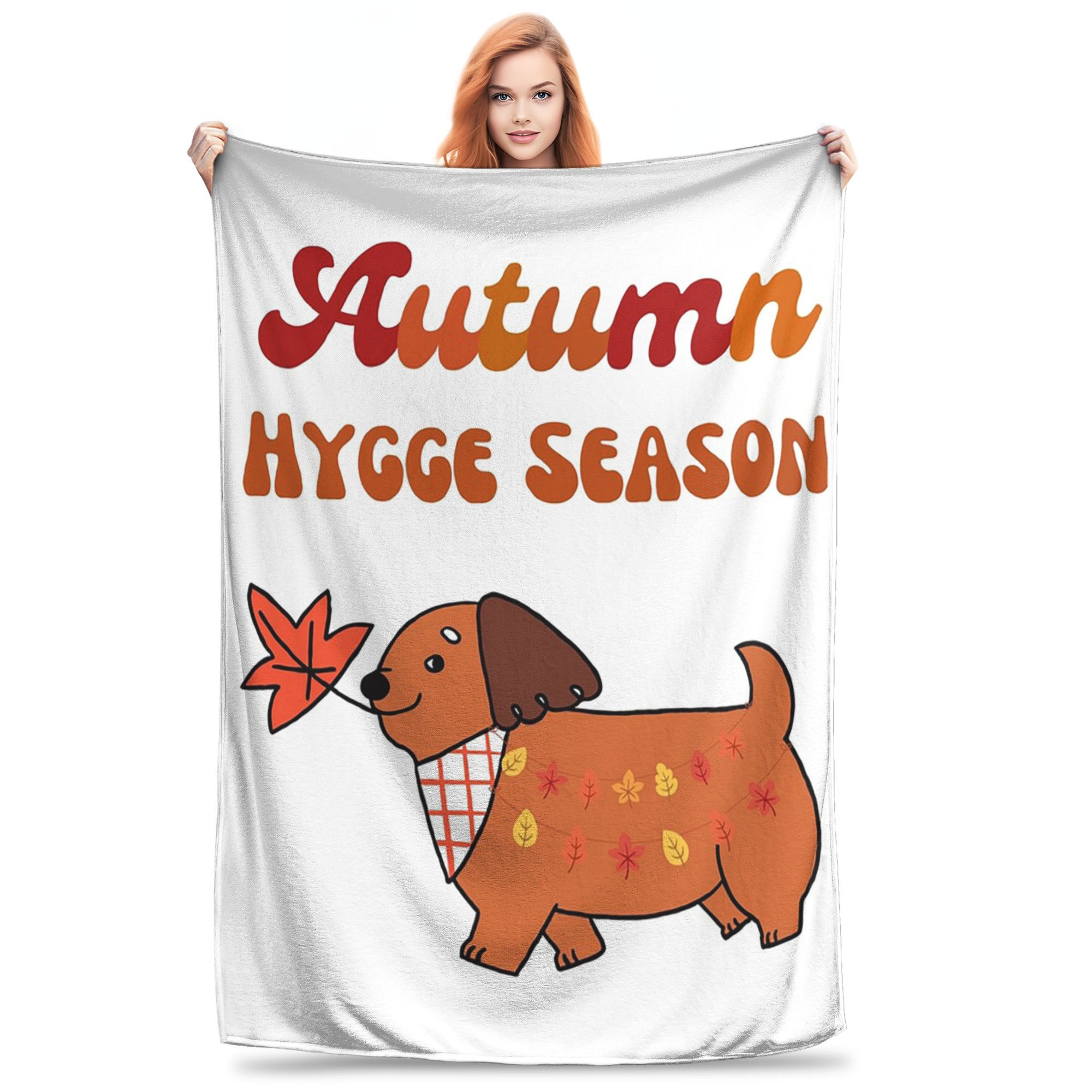 Flannel Throw Blanket Autumn Dachshunds Autumn Leaves And Dog Warm Plush Blankets Soft Bedspread for Bed Living room Home Picnic 80x120cm
Flannel Throw Blanket Autumn Dachshunds Autumn Leaves And Dog Warm Plush Blankets Soft Bedspread for Bed Living room Home Picnic 80x120cm