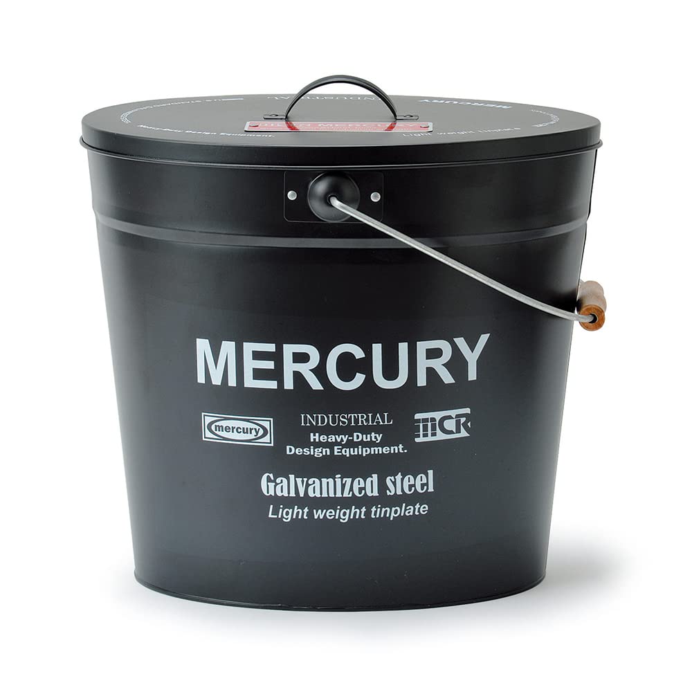 Mercury Oval Bucket with Lid, black, 12×D15.5×H5cm
Mercury Oval Bucket with Lid, black, 12×D15.5×H5cm