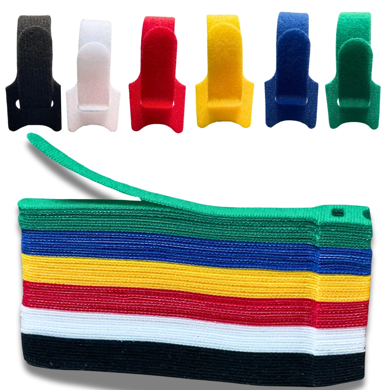 60 cable cable ties colors green Velcro type cord binding cable band cable binding cable binding band (6 - black, white, red, yellow, blue, (10 each),
60 cable cable ties colors green Velcro type cord binding cable band cable binding cable binding band (6 - black, white, red, yellow, blue, (10 each),