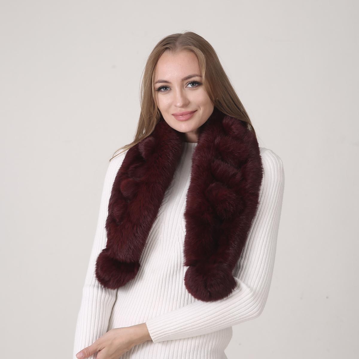 Шарф из кроличьего меха для женщин 100% натуральные шарфы из кроличьего меха Зима One Size вино красного
Шарф из кроличьего меха для женщин 100% натуральные шарфы из кроличьего меха Зима One Size вино красного