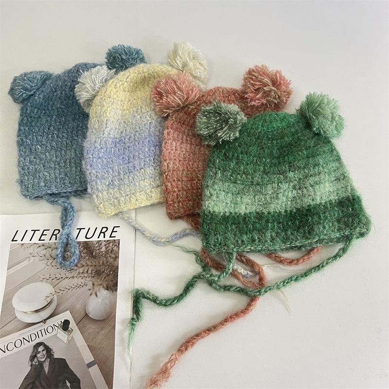 Gradual change mixed color knitted wool hat women s autumn and winter warm ear protection hat cute age reduction cute girl Lei Feng hat tide M(56-58cm) синій
Gradual change mixed color knitted wool hat women s autumn and winter warm ear protection hat cute age reduction cute girl Lei Feng hat tide M(56-58cm) синій
