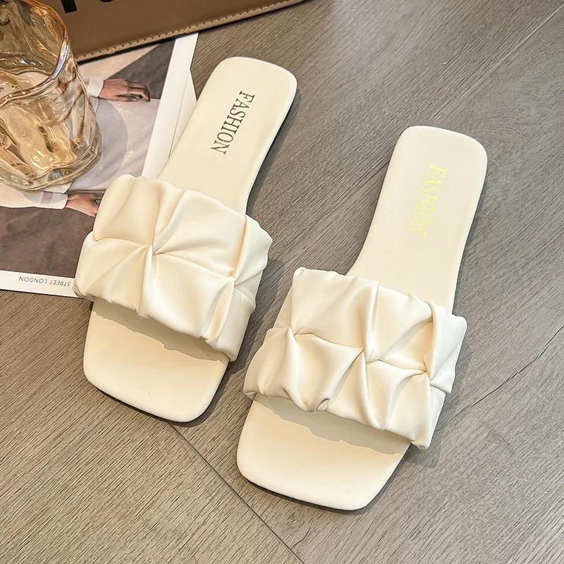 Summer Outdoor Flats Slippers For Women 2024 New Square Toe Vacation Casual Slides Party Sexy Elegant Office-Ladies New Shoes 35 чёрный
Summer Outdoor Flats Slippers For Women 2024 New Square Toe Vacation Casual Slides Party Sexy Elegant Office-Ladies New Shoes 35 чёрный