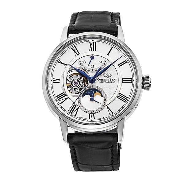 ORIENT Unisex RK-AY0101S (Classic Mechanical Moon Phase Men s Leather Band) Watch 
ORIENT Unisex RK-AY0101S (Classic Mechanical Moon Phase Men s Leather Band) Watch