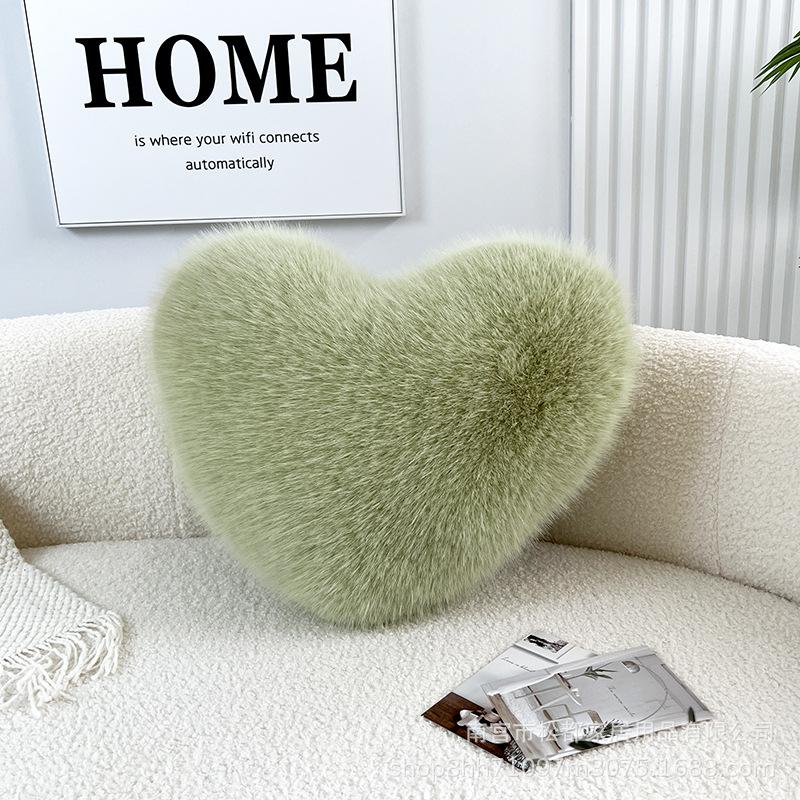 Imitation fox hair love pillow heart-shaped plush sofa waist cushion long hair wedding high-end cute heart-shaped gift 30*40cm heart shape
Imitation fox hair love pillow heart-shaped plush sofa waist cushion long hair wedding high-end cute heart-shaped gift 30*40cm heart shape