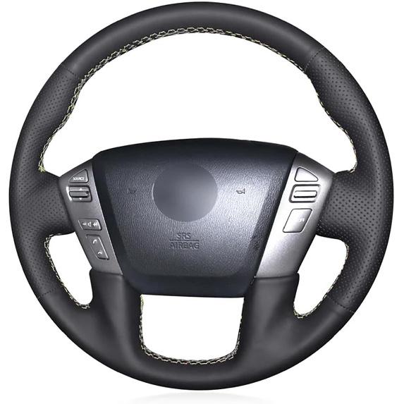 Fit for Nissan Armada 2012-2022,Stitch Steering Wheel Cover,Black Leather Steering Wheel Wrap,Non-Slip Car Steering Wheel Cover Black Thread
Fit for Nissan Armada 2012-2022,Stitch Steering Wheel Cover,Black Leather Steering Wheel Wrap,Non-Slip Car Steering Wheel Cover Black Thread