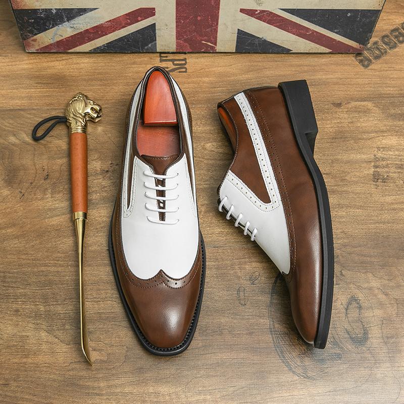 Spring black white leather shoes for men High quality wedding Dress shoes Business office loafers men shoe Luxury designer shoes 46
Spring black white leather shoes for men High quality wedding Dress shoes Business office loafers men shoe Luxury designer shoes 46