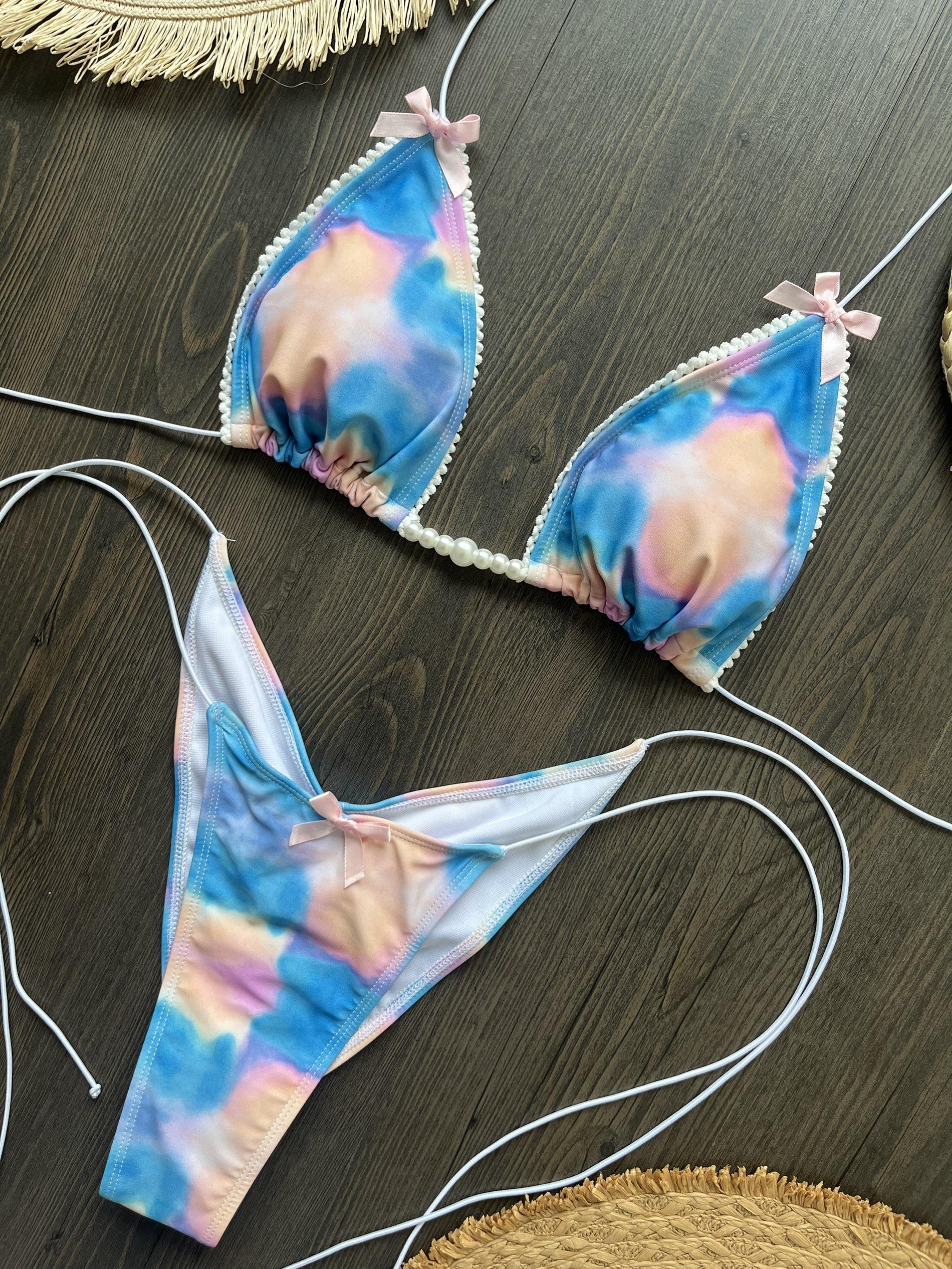 Micro Bikinis 2025 Sexy Women Swimsuit Swimwear Female Thong Bikini Set Biquini Bathing Suit Print Swimming Suits Beachwear S
Micro Bikinis 2025 Sexy Women Swimsuit Swimwear Female Thong Bikini Set Biquini Bathing Suit Print Swimming Suits Beachwear S