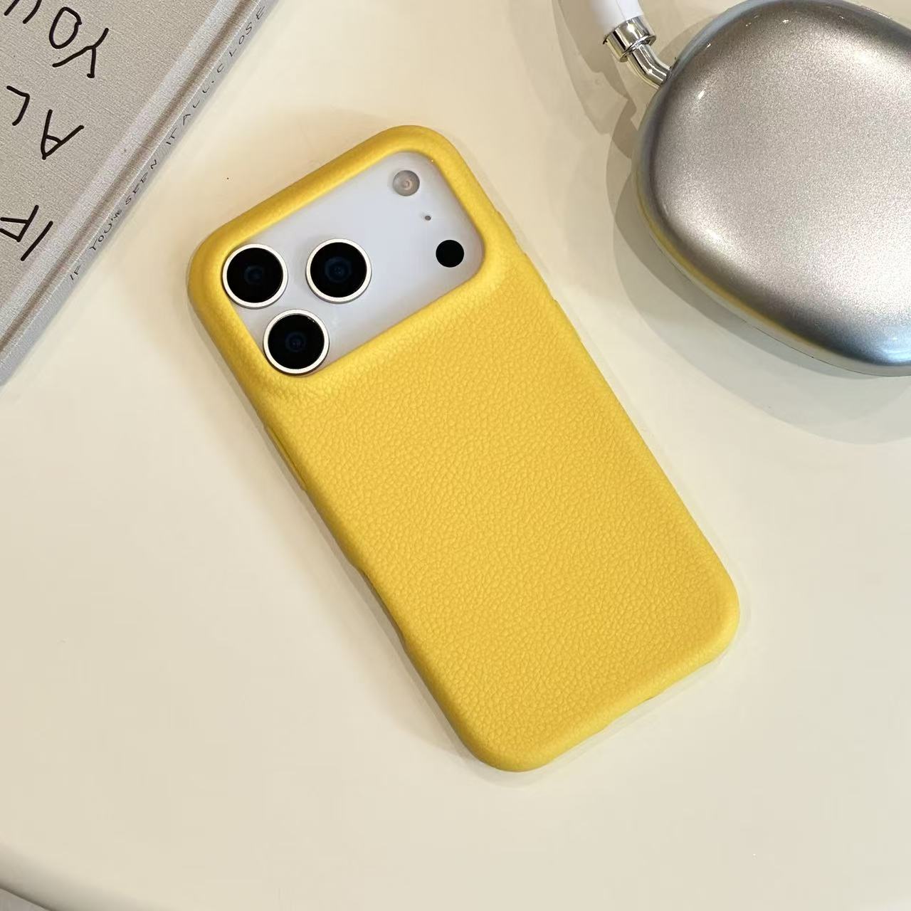 Simple PU Leather Soft Solid Color Colorful Large Hole Phone Case for iPhone 17 Air 16 Plus 15 14 13 12 11 Pro Max Cover iPhone 15 Pro Max жовтий
Simple PU Leather Soft Solid Color Colorful Large Hole Phone Case for iPhone 17 Air 16 Plus 15 14 13 12 11 Pro Max Cover iPhone 15 Pro Max жовтий