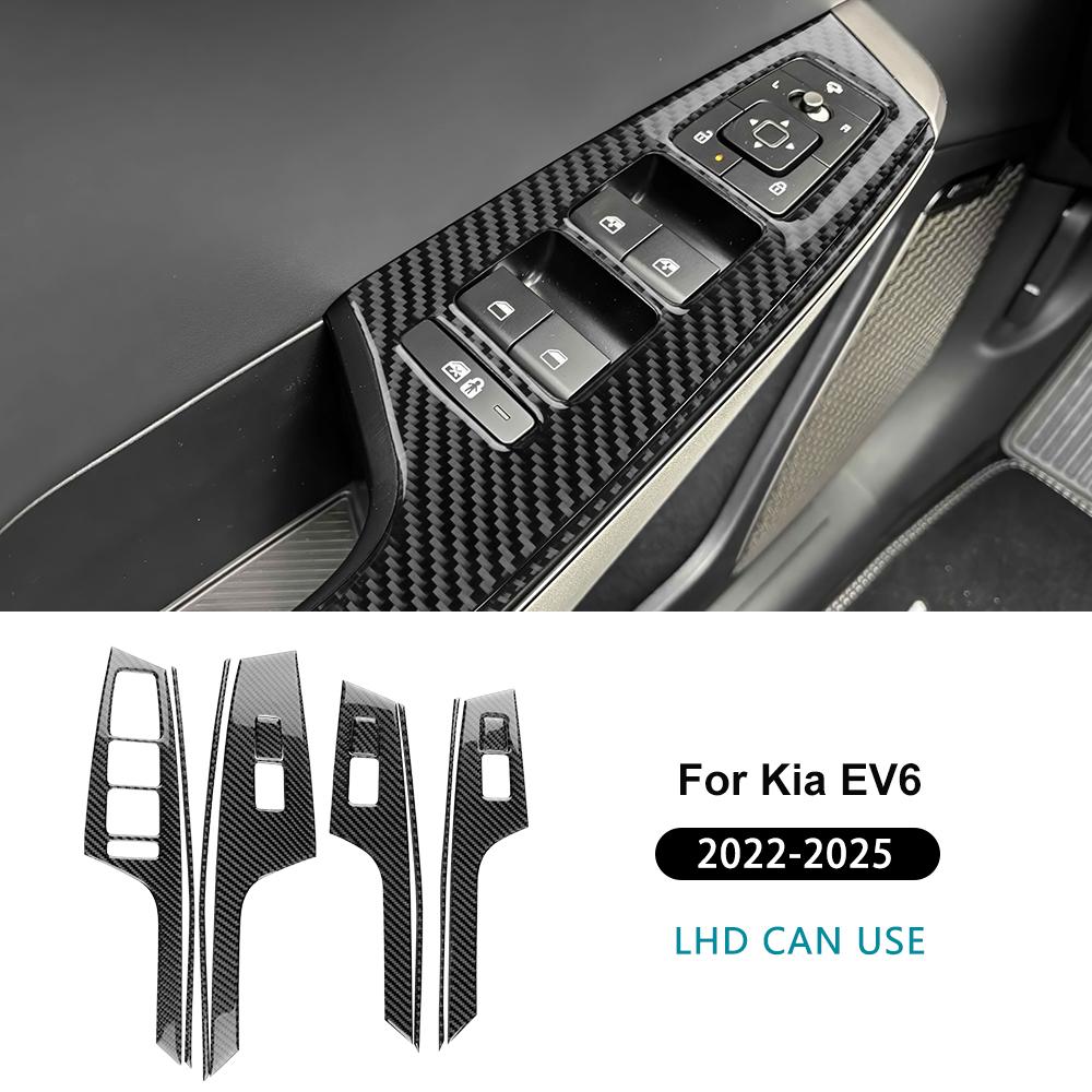 For Kia EV6 GT EV 2024 2025 Real Soft Carbon Fiber Sticker LHD RHD Car Window Lift Button Decor Frame Interior Trim For LHD Black Carbon
For Kia EV6 GT EV 2024 2025 Real Soft Carbon Fiber Sticker LHD RHD Car Window Lift Button Decor Frame Interior Trim For LHD Black Carbon