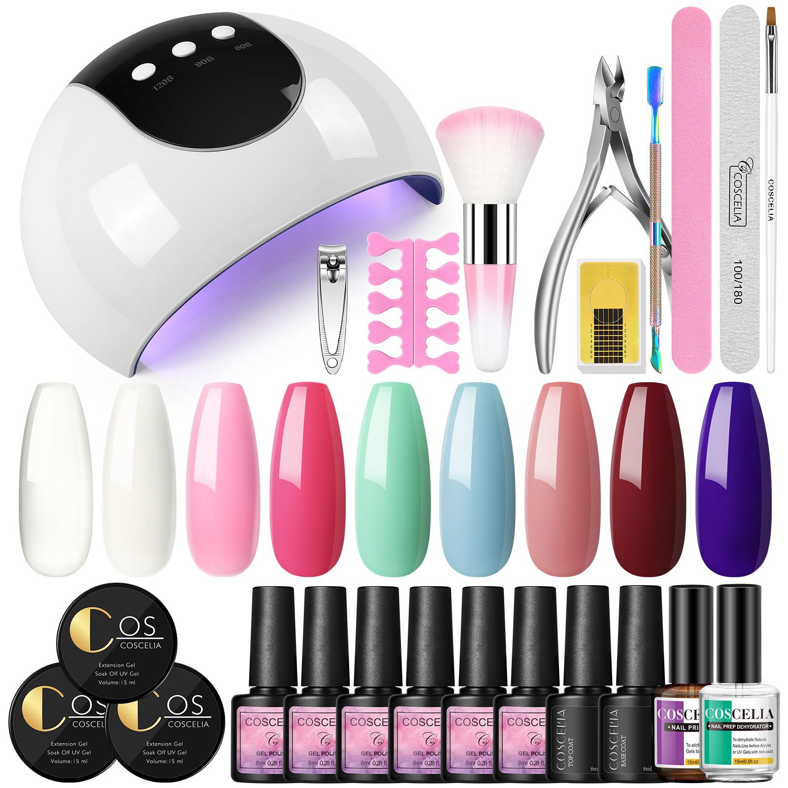 COSCELIA Poly Гель для наращивания ногтей Маникюрный набор и гель-лак для ногтей УФ-гель Инструменты для ногтей Впитывайте базовое верхнее покрытие 24 Вт Лампа для ногтей Набор для дизайна накладных ногтей
COSCELIA Poly Гель для наращивания ногтей Маникюрный набор и гель-лак для ногтей УФ-гель Инструменты для ногтей Впитывайте базовое верхнее покрытие 24 Вт Лампа для ногтей Набор для дизайна накладных ногтей