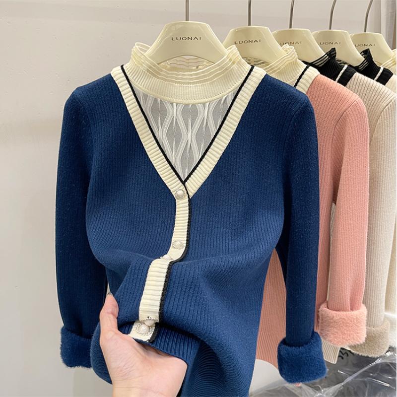 Женский зимний толстый сетчатый сплайсированный базовый свитер, топ для женщин, повседневный полувысокий воротник, теплый бархатный пуловер, свитер, модный трикотаж с длинным рукавом 25209 One Size синий
Женский зимний толстый сетчатый сплайсированный базовый свитер, топ для женщин, повседневный полувысокий воротник, теплый бархатный пуловер, свитер, модный трикотаж с длинным рукавом 25209 One Size синий