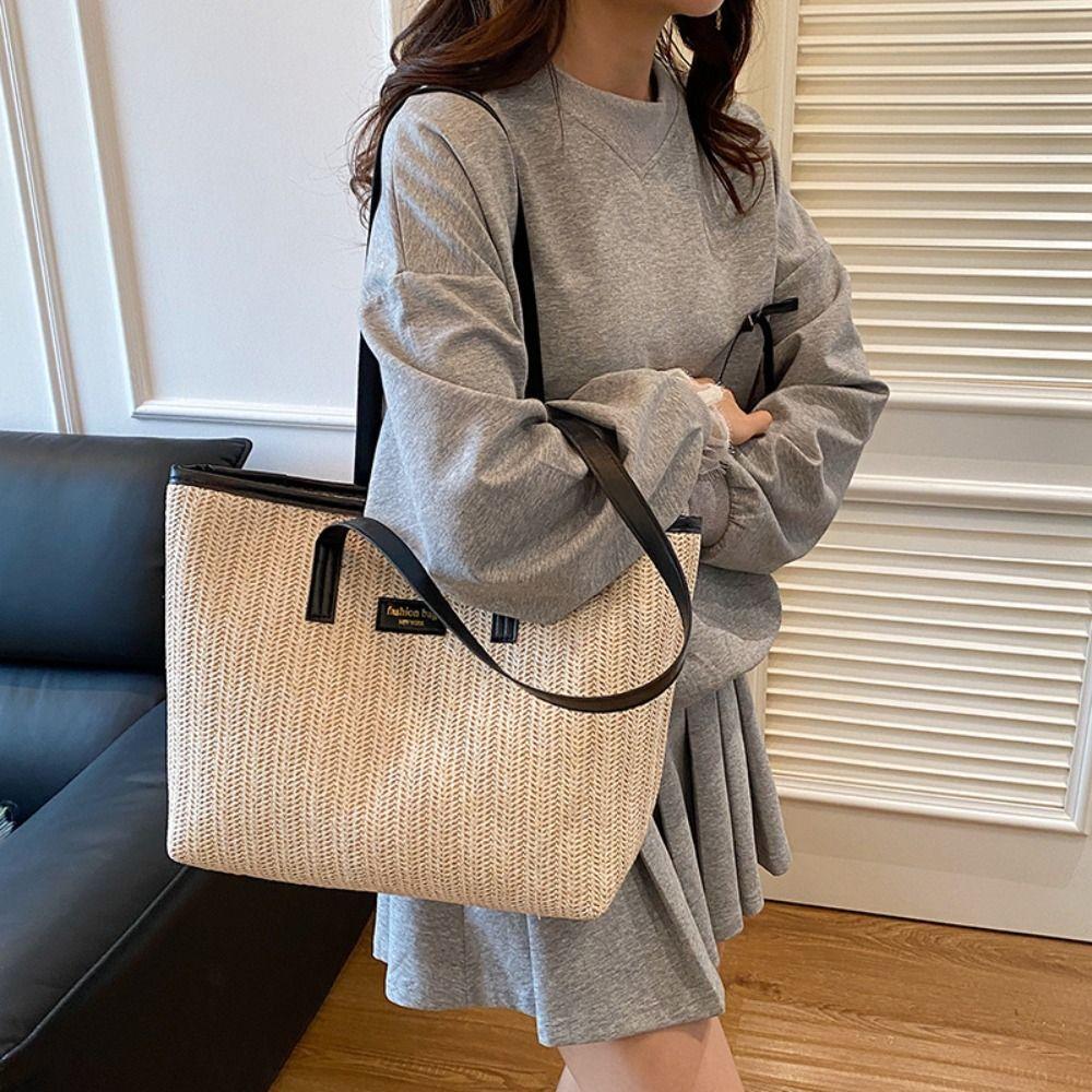 Boho Straw Shoulder Bag Leisure Tote Bag Elegant Weave Straw Bag for Ladies/Girls коричневий
Boho Straw Shoulder Bag Leisure Tote Bag Elegant Weave Straw Bag for Ladies/Girls коричневий