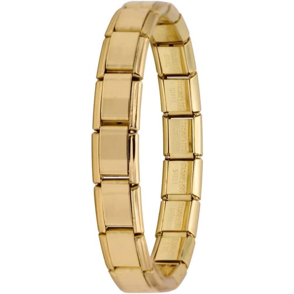 New Women s Jewelry 9mm Width Itanlian Elastic Charm Bracelet Fashion Stainless Steel Bangle
New Women s Jewelry 9mm Width Itanlian Elastic Charm Bracelet Fashion Stainless Steel Bangle