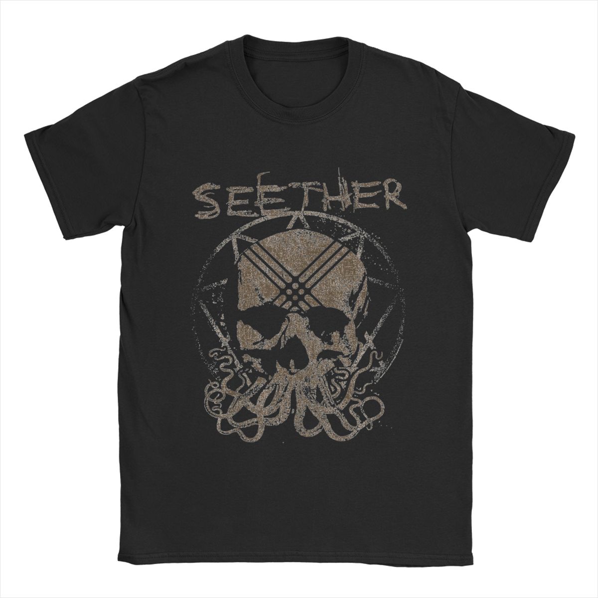 Casual Seether Octoskull T-Shirt for Men Round Neck Cotton T Shirts Short Sleeve Tee Shirt Printed Clothing XXXXXL темно-синього кольору
Casual Seether Octoskull T-Shirt for Men Round Neck Cotton T Shirts Short Sleeve Tee Shirt Printed Clothing XXXXXL темно-синього кольору