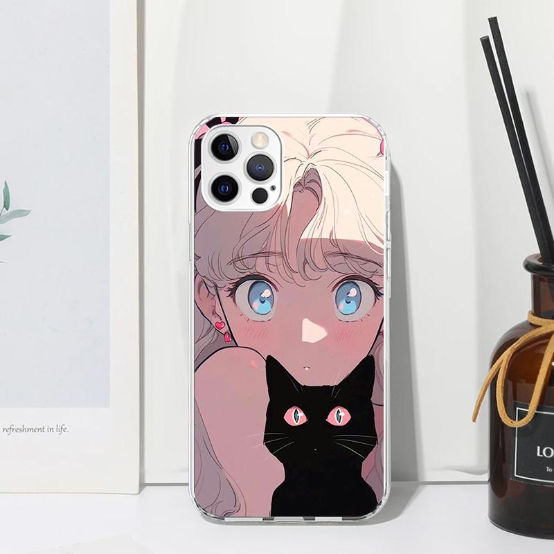 Anime Girls Cute Black Cat Phone Case For Iphone 17 Air 16 15 Plus 16E 14 Pro Max 13 Mini 12 11 7 8 SE Fundas Soft Back Cover 17 iPhone 15 Pro Max
Anime Girls Cute Black Cat Phone Case For Iphone 17 Air 16 15 Plus 16E 14 Pro Max 13 Mini 12 11 7 8 SE Fundas Soft Back Cover 17 iPhone 15 Pro Max