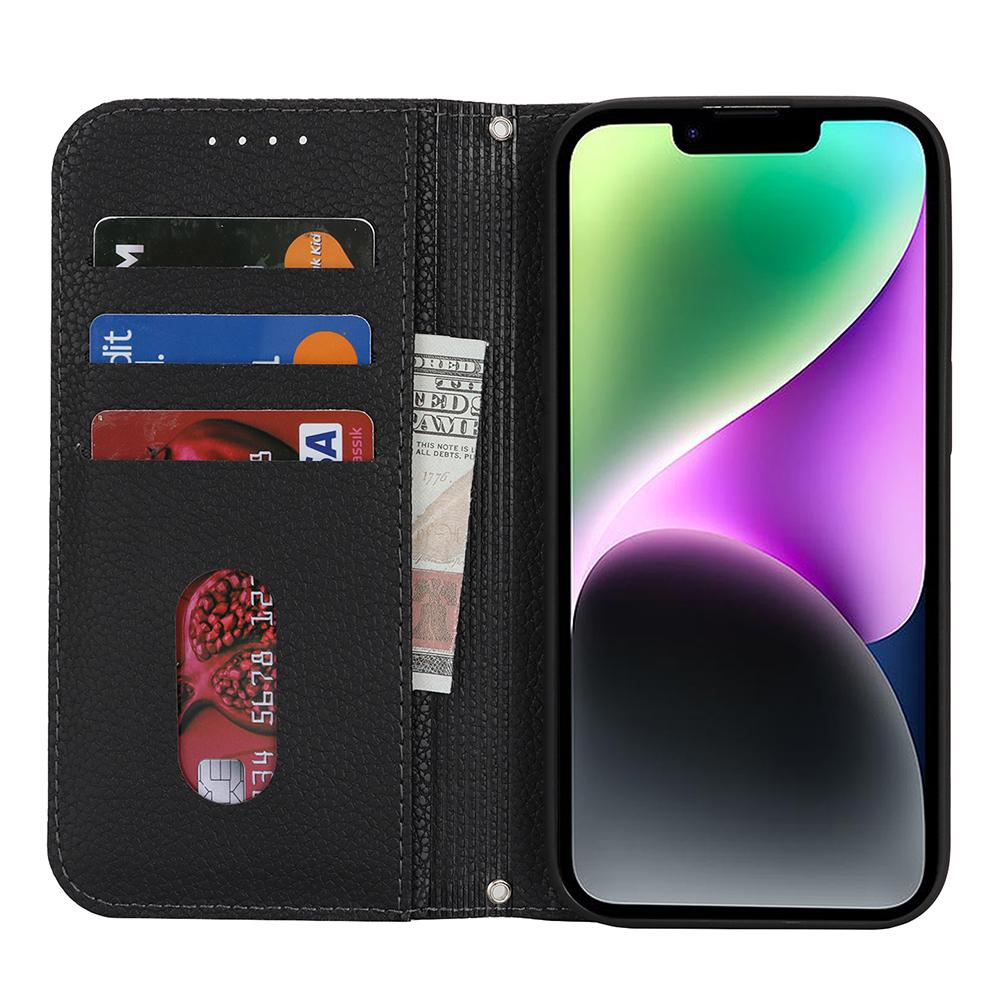 Stand Case for iPhone 14/13 Litchi Texture Leather Flip Phone Cover with Strap/Wallet Rose Gold
Stand Case for iPhone 14/13 Litchi Texture Leather Flip Phone Cover with Strap/Wallet Rose Gold
