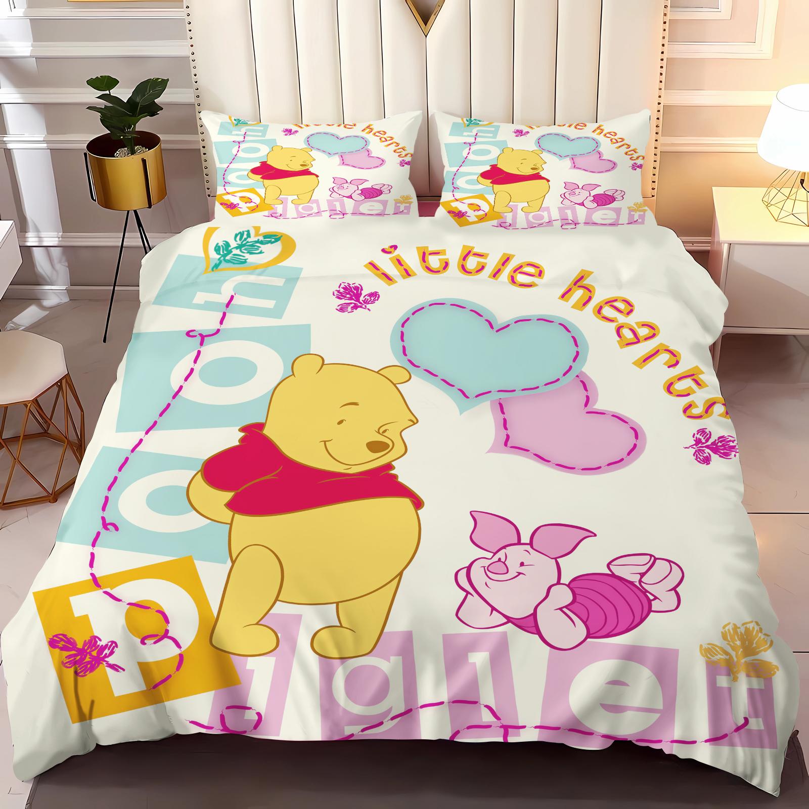 Cute Duvet Cover Winnie the Pooh Bedding Quilt Sets Digital Printing Cartoon Kids Bed Set Pillowcase For Boy Adult Gift 135x200cm
Cute Duvet Cover Winnie the Pooh Bedding Quilt Sets Digital Printing Cartoon Kids Bed Set Pillowcase For Boy Adult Gift 135x200cm