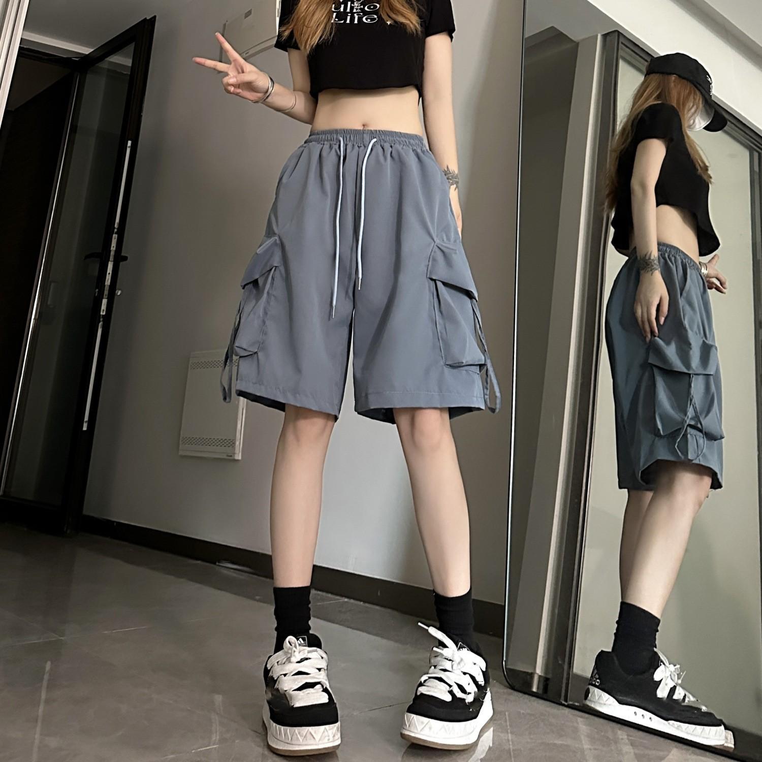 Women Summer Y2K Cargo Shorts Wide Leg Shorts Streetwear High Waist Baggy Short Pants 3XL сірий колір/синій
Women Summer Y2K Cargo Shorts Wide Leg Shorts Streetwear High Waist Baggy Short Pants 3XL сірий колір/синій