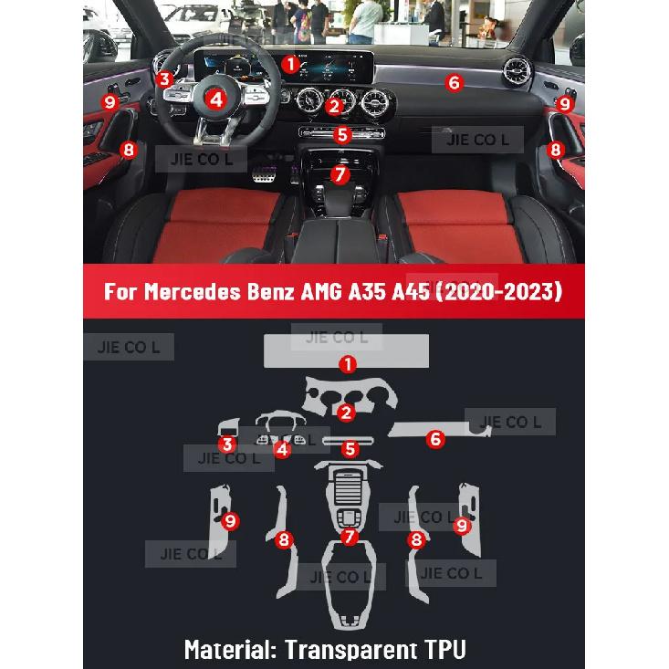Anti-scratch Car Interior Center Console Media Dashboard Navigation TPU Protector Film For Mercedes benz AMG A35 A45 - Left rudder driving
Anti-scratch Car Interior Center Console Media Dashboard Navigation TPU Protector Film For Mercedes benz AMG A35 A45 - Left rudder driving