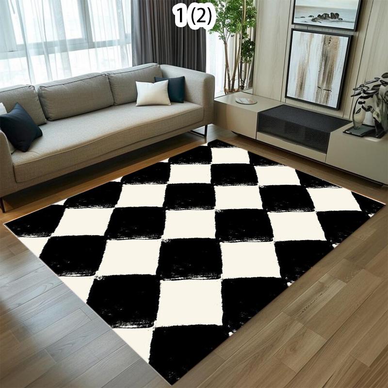 Geometry Checkerboard Area Rug Soft Non Slip Living Room Carpet Modern Minimalism Home Decor Floor Mat for Bedroom Kitchen 40X60cm
Geometry Checkerboard Area Rug Soft Non Slip Living Room Carpet Modern Minimalism Home Decor Floor Mat for Bedroom Kitchen 40X60cm