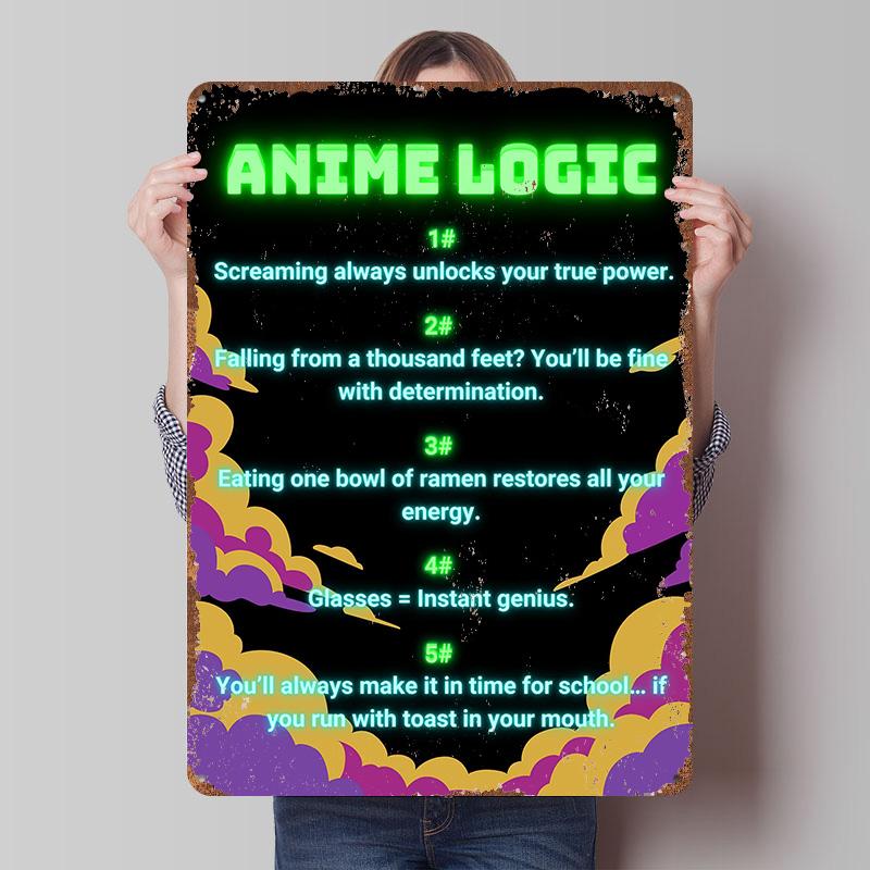 ANIME LOGIC Tin Plaque Poster Customized Wall Art Retro Vintage Metal Signs for Man Cave Coffee Bar Accessories Room Decor Men 7.9x11.8In(20x30cm)
ANIME LOGIC Tin Plaque Poster Customized Wall Art Retro Vintage Metal Signs for Man Cave Coffee Bar Accessories Room Decor Men 7.9x11.8In(20x30cm)