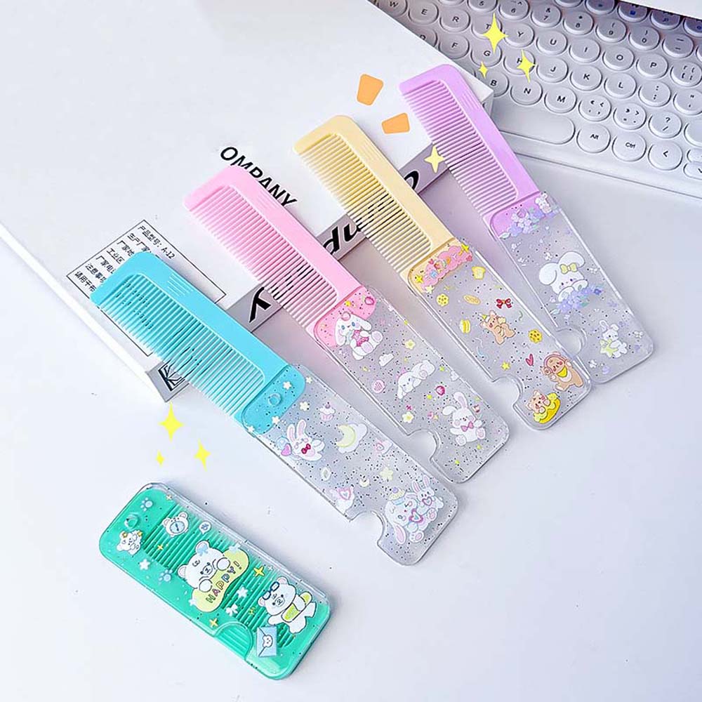 Hair Accessories Cartoon Folding Comb Hairdressing Folding Fine Tooth Comb Folding Hairbrush Lady
Hair Accessories Cartoon Folding Comb Hairdressing Folding Fine Tooth Comb Folding Hairbrush Lady