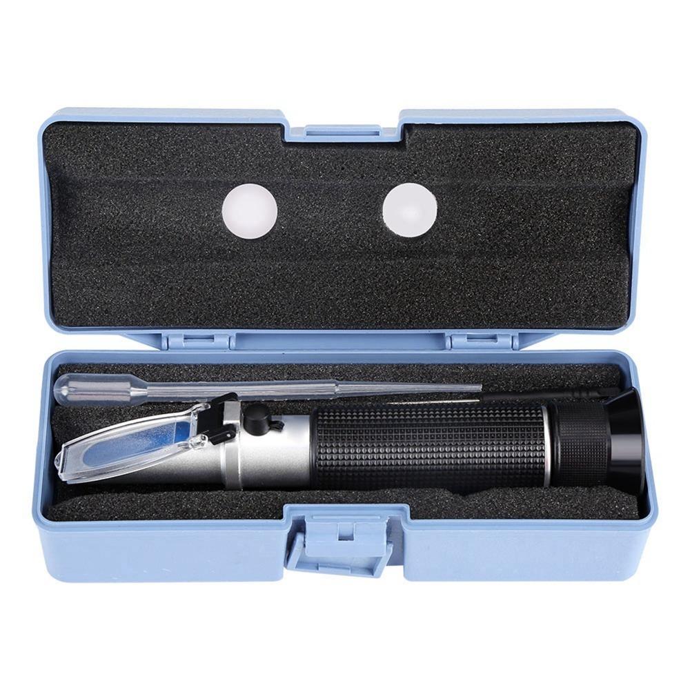 Handheld Refractometer High Precision Portable Alcohol Tester 0-80% Range Easy Read Concentration Meter Industrial Test чорний
Handheld Refractometer High Precision Portable Alcohol Tester 0-80% Range Easy Read Concentration Meter Industrial Test чорний