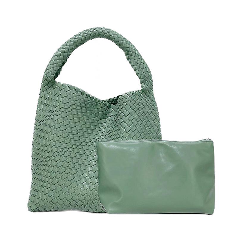 Женская сумка через плечо Cross-Border с плетением большой вместимости — универсальная сумка для шопинга и поездок на работу