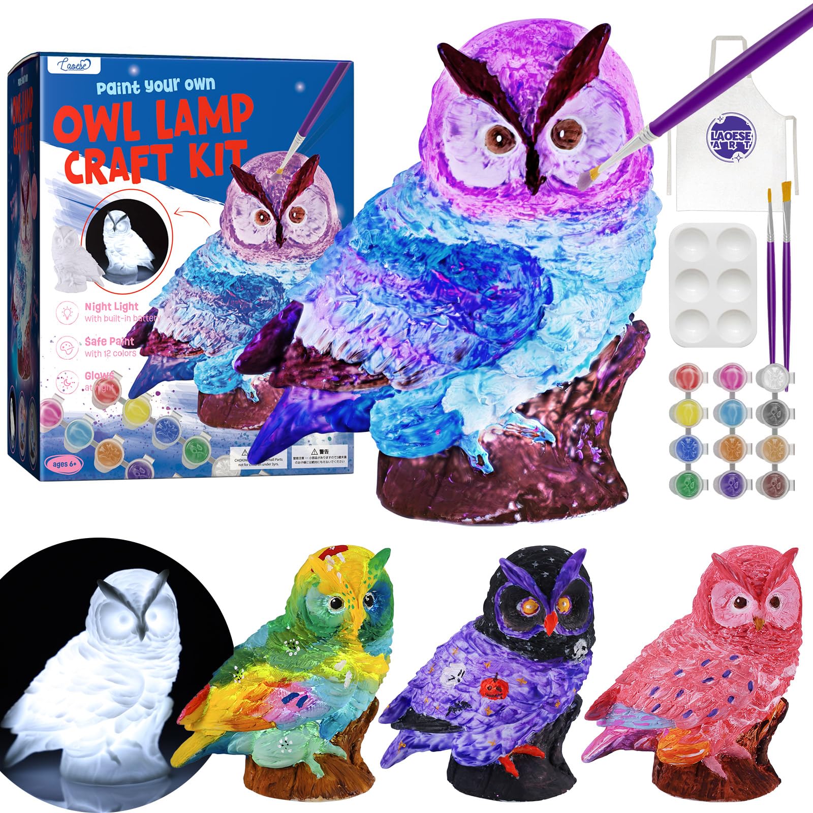 Drawable Owl Lamp Drawing Kit, Craft Kit, Handmade Kit, Animal Lamp, Ambient Lighting, Kids Craft Toy, Gift for Boys and Girls
Drawable Owl Lamp Drawing Kit, Craft Kit, Handmade Kit, Animal Lamp, Ambient Lighting, Kids Craft Toy, Gift for Boys and Girls