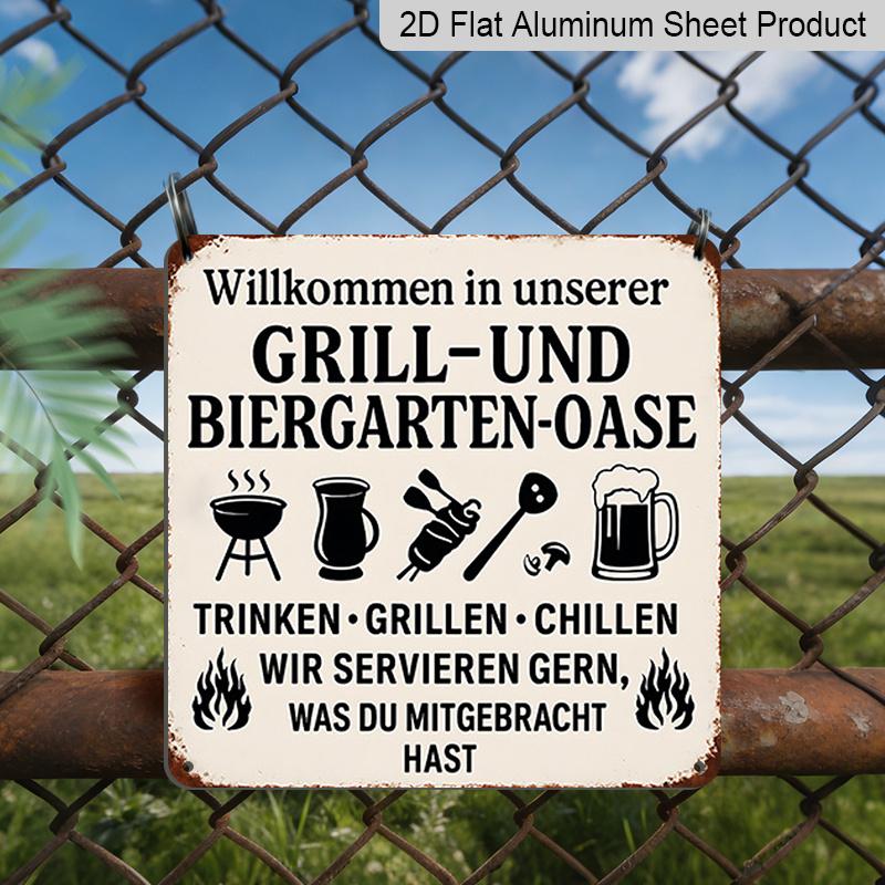 2D Flat, 1pc, Decorative Plaques and Ornaments, BBQ and Beer Theme, Humorous Welcome Style, Perfect for Patios, Gardens and Camping Areas, Fun Gift 20*20cm
2D Flat, 1pc, Decorative Plaques and Ornaments, BBQ and Beer Theme, Humorous Welcome Style, Perfect for Patios, Gardens and Camping Areas, Fun Gift 20*20cm
