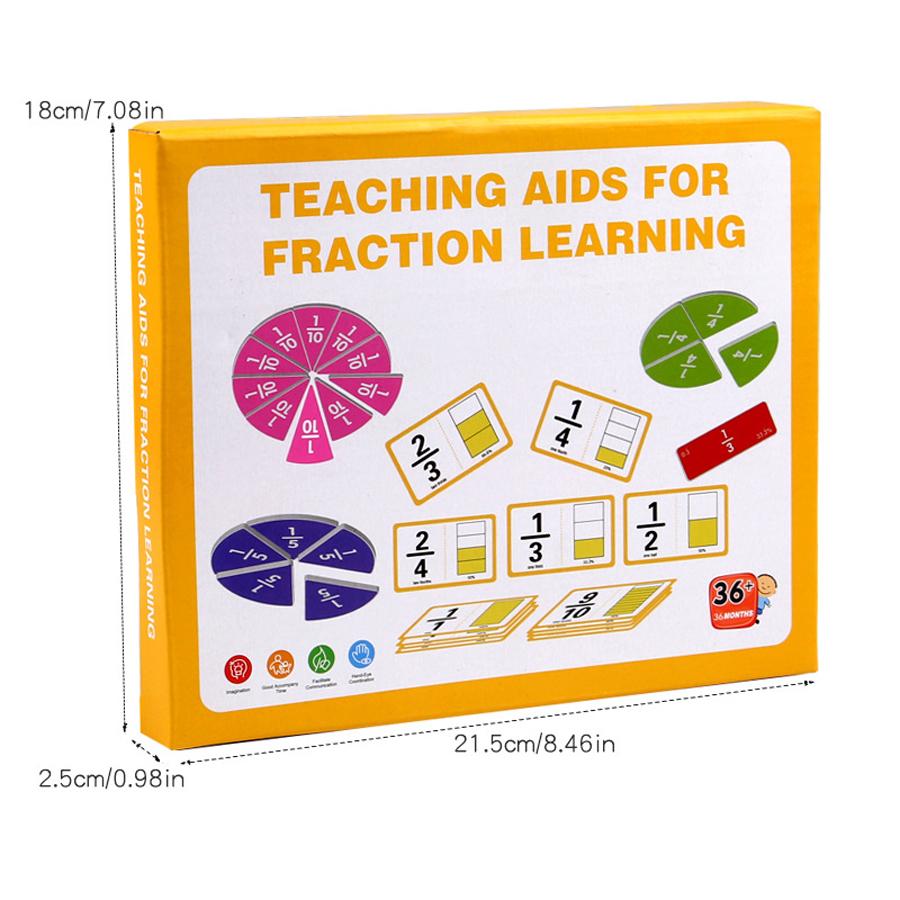 Montessori Fraction Learning Kit Math Teaching Aids Fraction Circles Cards Whiteboard Educational Toy Kids Math Learning Set
Montessori Fraction Learning Kit Math Teaching Aids Fraction Circles Cards Whiteboard Educational Toy Kids Math Learning Set