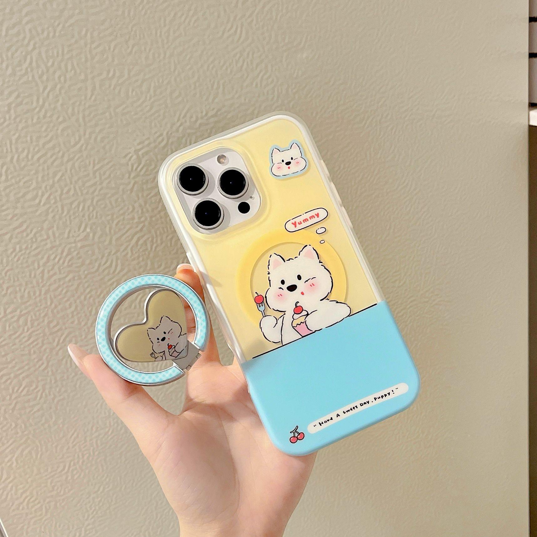 Magnetic Heart Stand Case for iPhone 17 Pro Max - Cartoon Dog Design, Full Coverage for Apple 16 & 15, Female-Friendly 16
Magnetic Heart Stand Case for iPhone 17 Pro Max - Cartoon Dog Design, Full Coverage for Apple 16 & 15, Female-Friendly 16