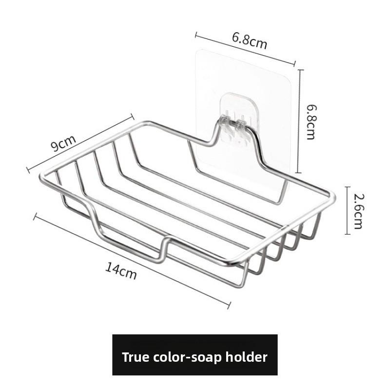 Non Perforated Reinforced Stainless Steel Soap Holder with No Trace Stickers, Bathroom Soap Holder, Soap Box, Drain Rack, Thickened 1pcs срібний
Non Perforated Reinforced Stainless Steel Soap Holder with No Trace Stickers, Bathroom Soap Holder, Soap Box, Drain Rack, Thickened 1pcs срібний