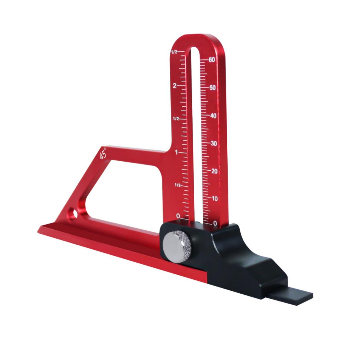 1Pcs Inch Scale Aluminum Setting Up Blade Router Bits Height Measuring Gauge Adjustable Table Saw Depth Gauge 0-60mm With Metric червоний
1Pcs Inch Scale Aluminum Setting Up Blade Router Bits Height Measuring Gauge Adjustable Table Saw Depth Gauge 0-60mm With Metric червоний