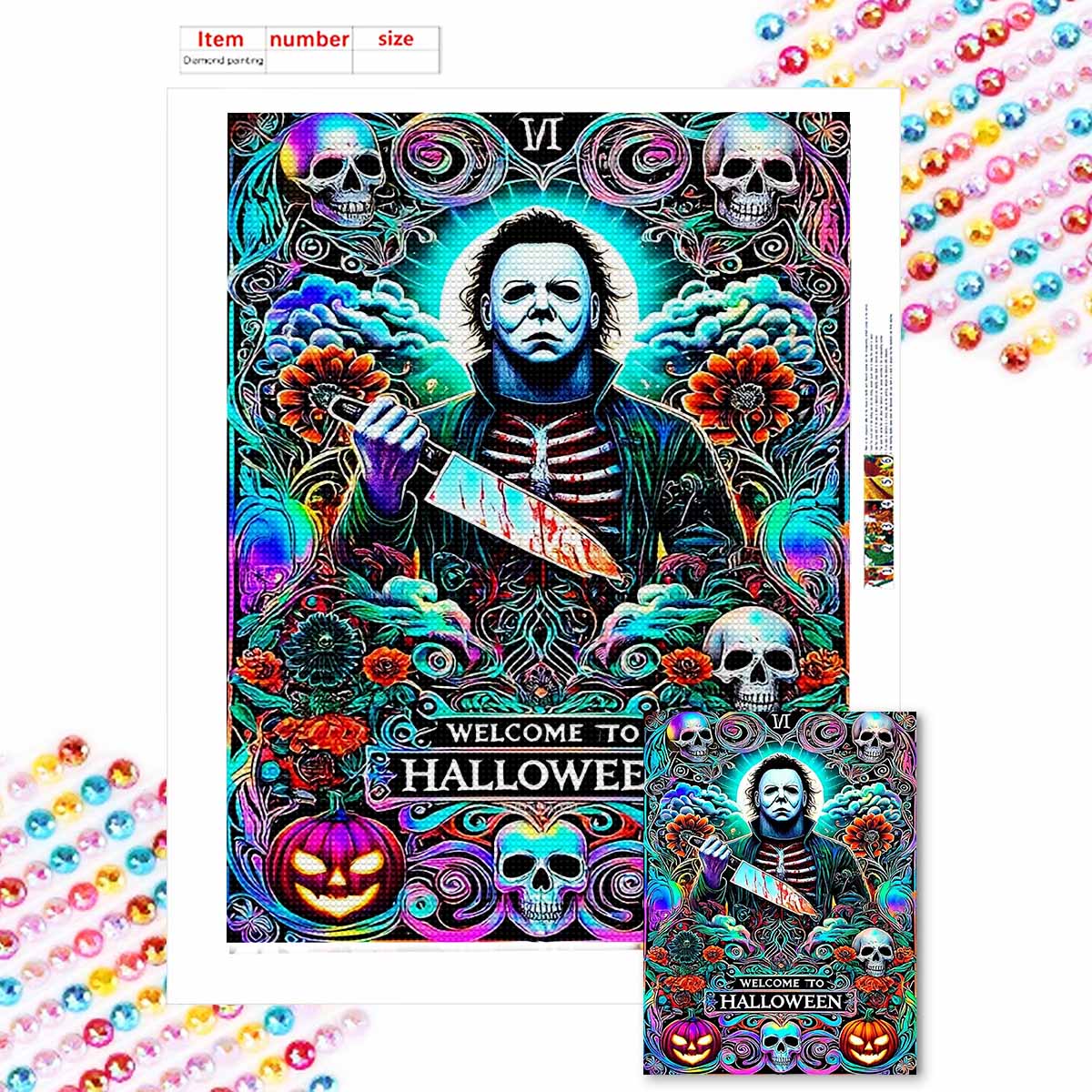 Полная круглая алмазная живопись День всех святых Искусство Стразовая картина Мозаика Сделай сам 5D Вышивка крестом Домашнее украшение Round 20x30cm
Полная круглая алмазная живопись День всех святых Искусство Стразовая картина Мозаика Сделай сам 5D Вышивка крестом Домашнее украшение Round 20x30cm