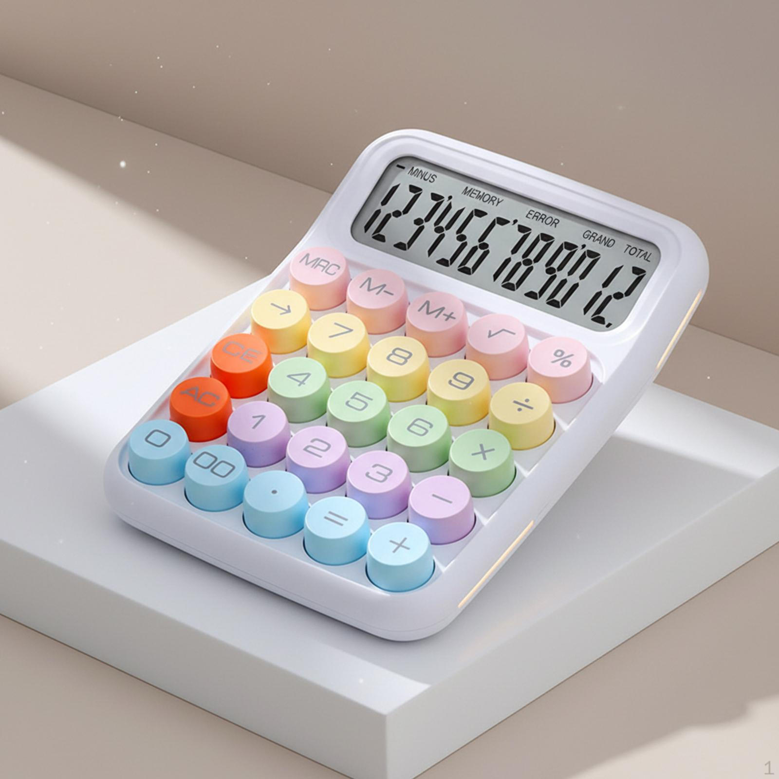Calculator Accessory Gifts Standard Easily Press Compact Handheld Mechanical Button Business Office білий
Calculator Accessory Gifts Standard Easily Press Compact Handheld Mechanical Button Business Office білий