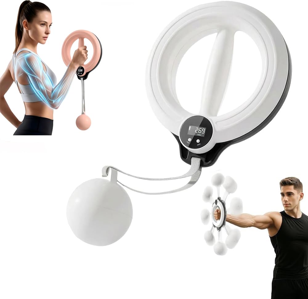 Infinity Hoop 2.0 for Arms and Shoulder, 2026 Upgrade Exercise Equipment Smart Flabby Arm Exerciser with Digital Tracker, 360° Hand Crank Forearm білий
Infinity Hoop 2.0 for Arms and Shoulder, 2026 Upgrade Exercise Equipment Smart Flabby Arm Exerciser with Digital Tracker, 360° Hand Crank Forearm білий