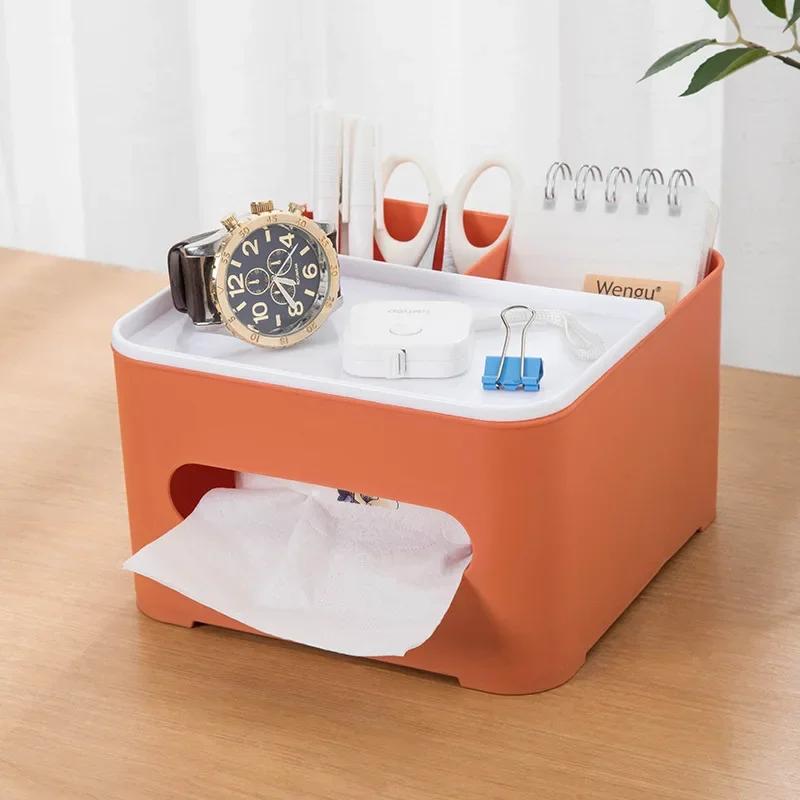 Multifunctional Tissue Box Cover with Remote Control Holder Stationery Case Home Bathroom Bedroom Desktop Cosmetic Organizer
Multifunctional Tissue Box Cover with Remote Control Holder Stationery Case Home Bathroom Bedroom Desktop Cosmetic Organizer