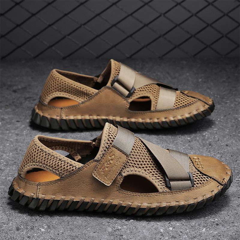 Босоніжки чоловічий дихаючий верхній одяг пляжне взуття відкритий повсякденні шкіряні сандалі великого розміру 48 хакі
Босоніжки чоловічий дихаючий верхній одяг пляжне взуття відкритий повсякденні шкіряні сандалі великого розміру 48 хакі