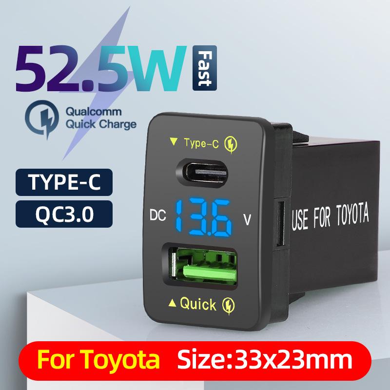 Toyota 66W Super Fast Car Charger: 30W USB Mobile Phone Charger with QC Accessories.
Toyota 66W Super Fast Car Charger: 30W USB Mobile Phone Charger with QC Accessories.