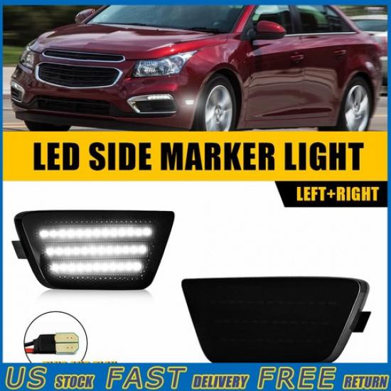 For Chevy Cruze 2011-2015 Front Bumper Reflector Side Marker Light Assembly Pair
For Chevy Cruze 2011-2015 Front Bumper Reflector Side Marker Light Assembly Pair