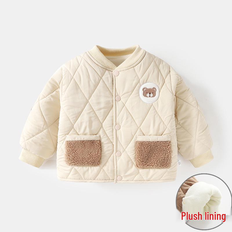 Jingqi 2025 Fleece-Lined Kids Coat for Spring & Autumn - Warm, Thickened Top for Boys & Girls 73 cm абрикосовий
Jingqi 2025 Fleece-Lined Kids Coat for Spring & Autumn - Warm, Thickened Top for Boys & Girls 73 cm абрикосовий