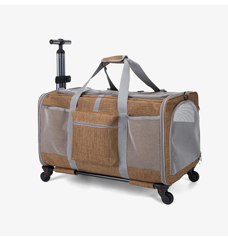 Oxford Fabric New Double Compartment Pet Rolling Luggage Foldable Breathable Large Capacity Universal Wheels Handheld Crossbody темного кольору хакі
Oxford Fabric New Double Compartment Pet Rolling Luggage Foldable Breathable Large Capacity Universal Wheels Handheld Crossbody темного кольору хакі