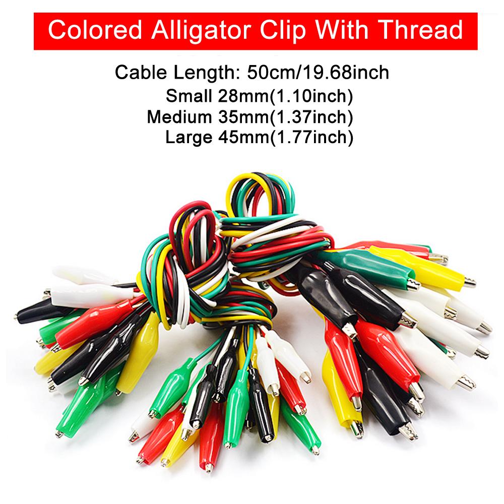 10pcs 50cm Clip Number 28/35/45mm Alligator Clips with Wirescwith Alligator Clips for Electrical Alligator Clip
10pcs 50cm Clip Number 28/35/45mm Alligator Clips with Wirescwith Alligator Clips for Electrical Alligator Clip