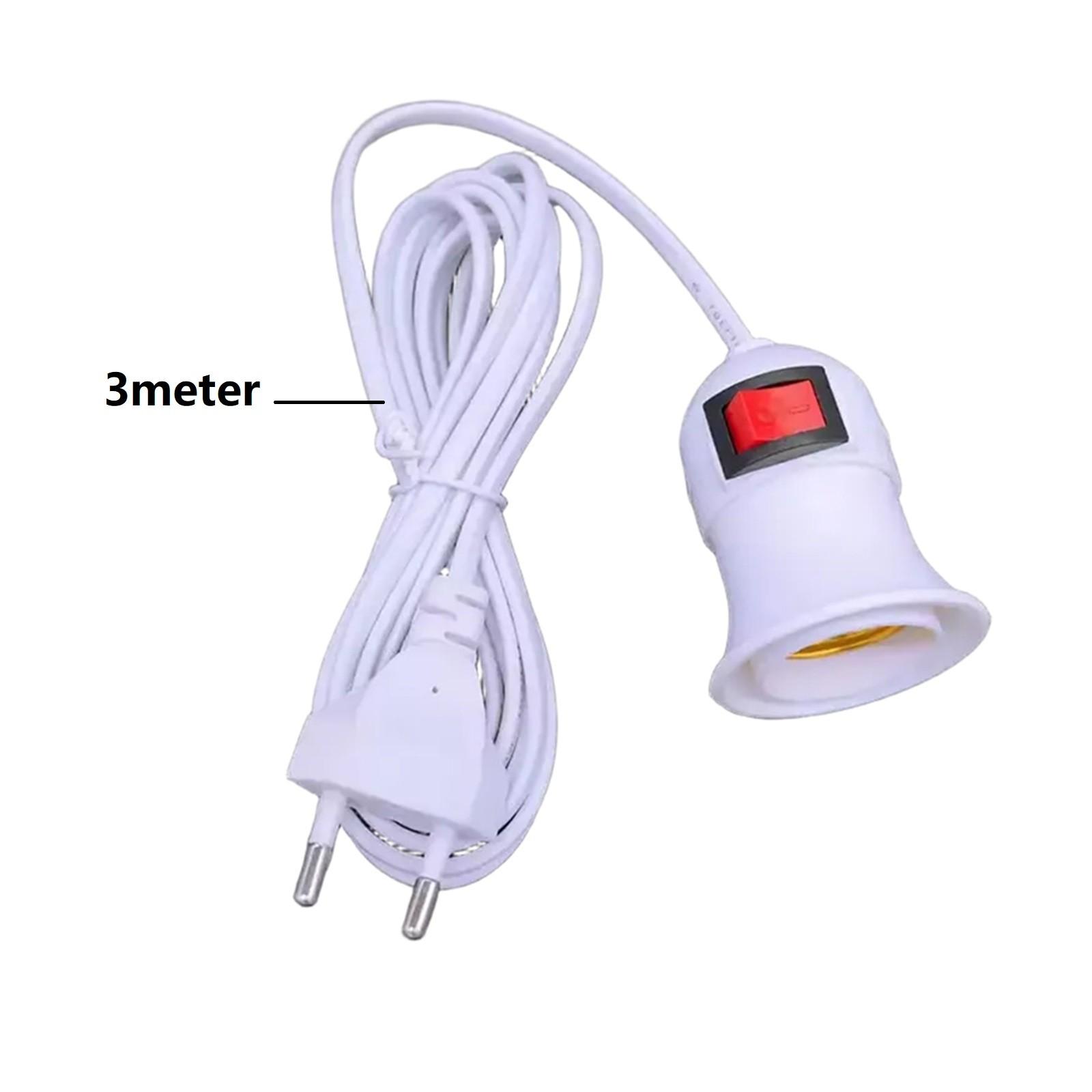 3 Meter Extension Cable E27 Socket Lighting Solution Pendant Lamp Holder
3 Meter Extension Cable E27 Socket Lighting Solution Pendant Lamp Holder